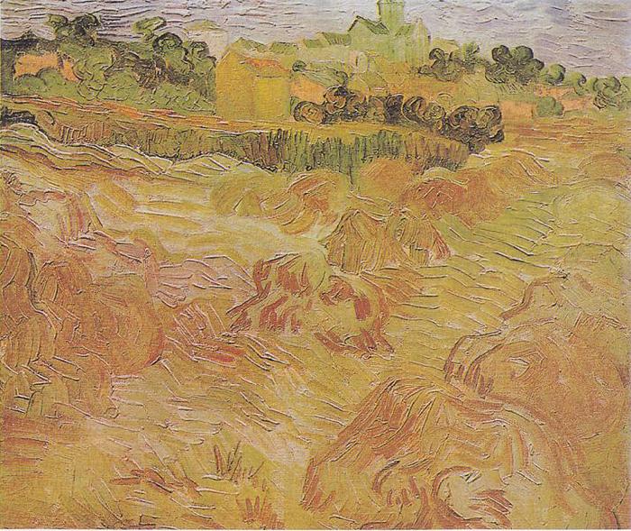 Vincent Van Gogh Wheat fields with View of Auvers oil painting picture
